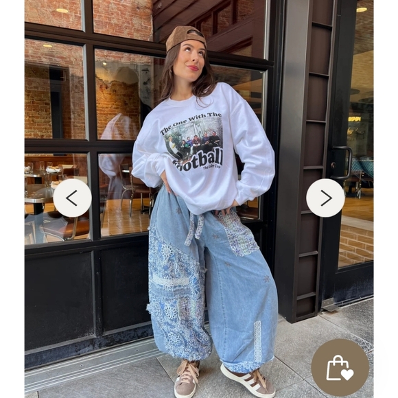 POL Floral Print Patchwork Twill Jogger Pants - Picture 8 of 9